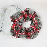 Tartan Check Scrunchie Hair Band