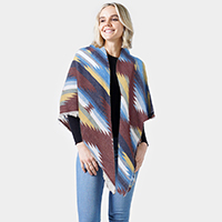 Western Pattern Jacquard Blanket Shawl