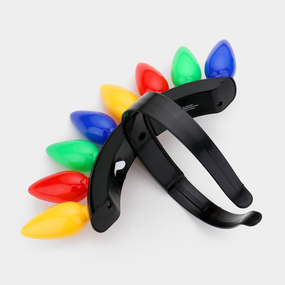 LED Light Up Christmas Bulb Headband