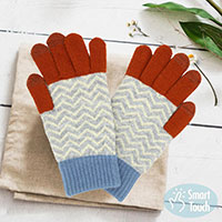 Chevron Multi Color Smart Gloves