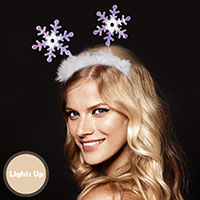 LED Light Up Snowflake Headboppers Headband