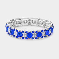 Stone Embellished Evening Bracelet