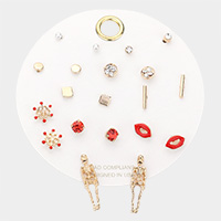10PAIRS - Halloween Theme Stud Earrings