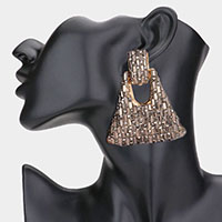 Oversized Embellished Abstract Evening Earrings