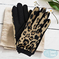 Leopard Print Touch Smart Gloves