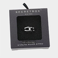 Secret Box_Sterling Silver Dipped Metal Ring