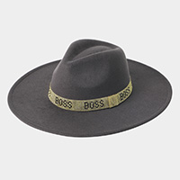 Bling Boss Message Band Panama Hat