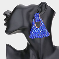 Oversized Embellished Abstract Evening Earrings