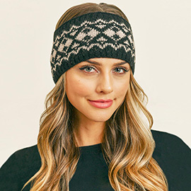 Aztec Pattern Ear Warmer Headband