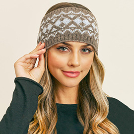 Aztec Pattern Ear Warmer Headband