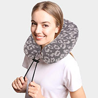Leopard Patterned Neck Travel Pillow