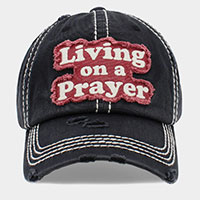 LIVING ON A PRAYER Vintage Baseball Cap