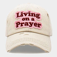 LIVING ON A PRAYER Vintage Baseball Cap
