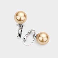 12mm Pearl Clip On Earrings