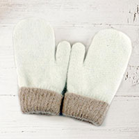 Two Tone Mitten Gloves