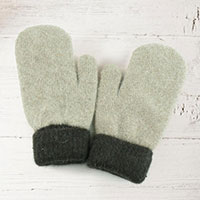 Two Tone Mitten Gloves