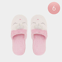 6PCS - Fuzzy Face Soft Home Indoor Floor Slippers