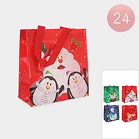 12PCS - Christmas Theme Printed Paper Bags