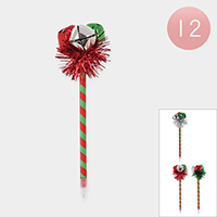 12PCS - Christmas Bell Ball Pens