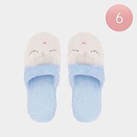 6PCS - Fuzzy Face Soft Home Indoor Floor Slippers