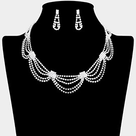 Rhinestone Pave Collar Necklace