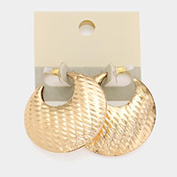 14K Gold Filled Textured Metal Earrings
