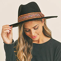 Aztec Band Panama Hat