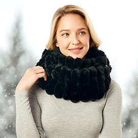 Soft Faux Fur Infinity Scarf