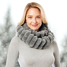 Soft Faux Fur Infinity Scarf