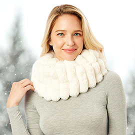 Soft Faux Fur Infinity Scarf