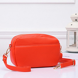 Pebbled Faux Leather Crossbody Bag