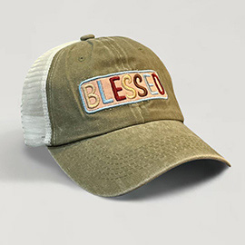 BLESSED Message Mesh Back Baseball Cap