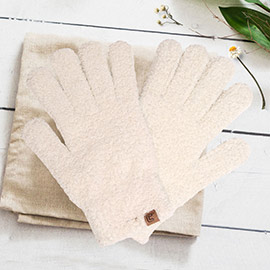 Solid Color Cozy Gloves