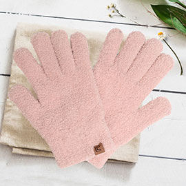 Solid Color Cozy Gloves