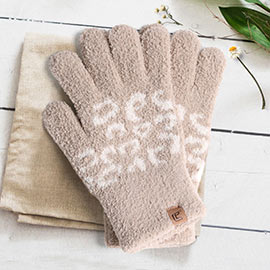 Leopard Cozy Gloves