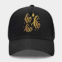 hohoho message Christmas Baseball Cap
