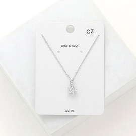 CZ Star Pendant Necklace