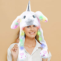 Light Up Animal Unicorn Ear Flap Hat