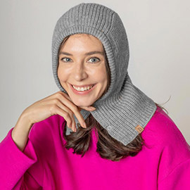 Buttoned Snood Hat