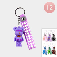 12PCS - Bear Keychains