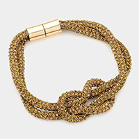 Knotted Bling Magnetic Bracelet