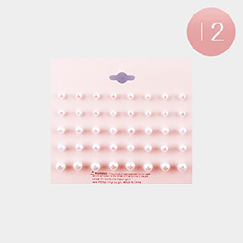 12 Set of 20 - Pearl Stud Earrings