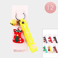 12PCS - Polymer Clay Christmas Theme Keychains