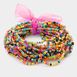 25PCS - Seed Beaded Stretch Bracelets