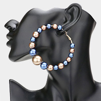 Pearl Hoop Earrings