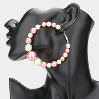 Pearl Hoop Earrings