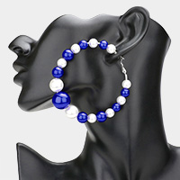 Pearl Hoop Earrings
