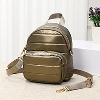 Solid Puffer Mini Backpack Bag