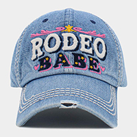 RODEO BABE Message Vintage Baseball Cap