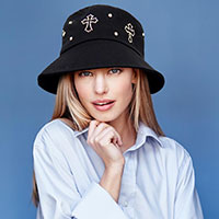 Bling Cross Bucket Hat